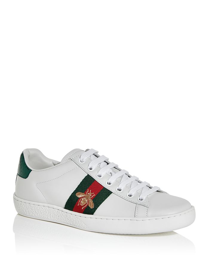 Gucci - Women's Gucci Ace Embroidered Sneakers