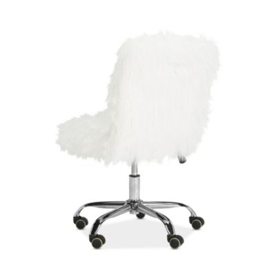 Whitney Faux Sheepskin Swivel Office Chair