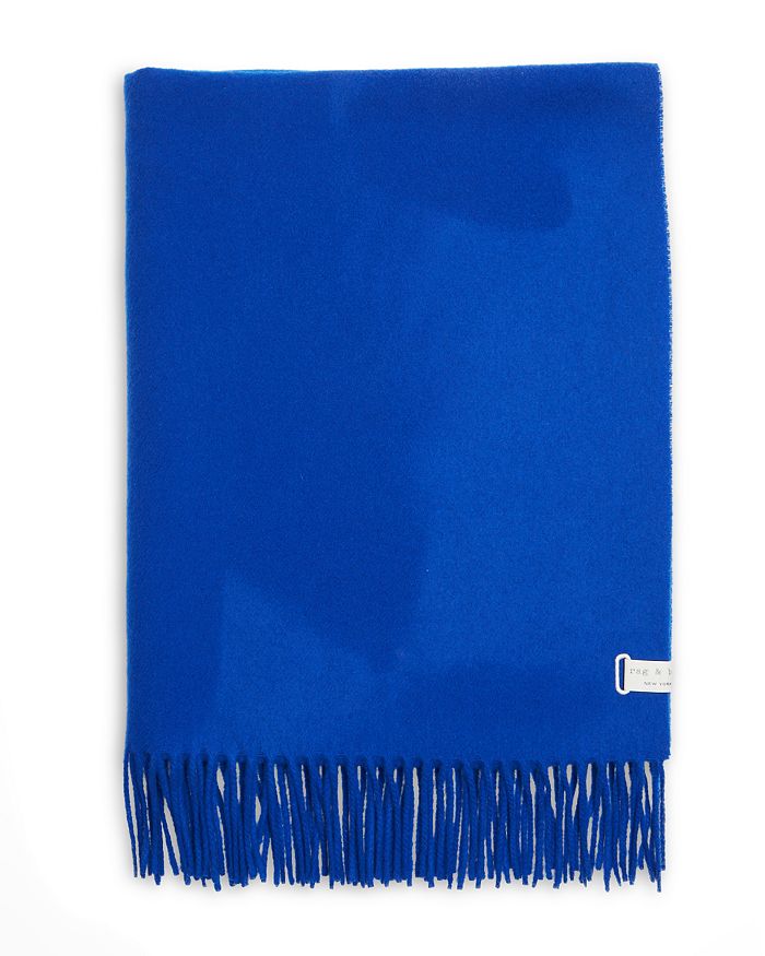 Rag & Bone Classic Wool Scarf In Blue