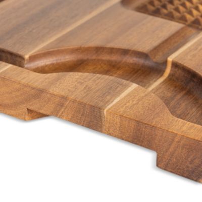 Acacia Board and 3 Pc. Carving Set