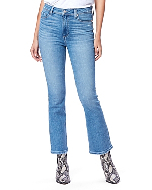Paige Claudine High Rise Ankle Flare Jeans in Seaspray