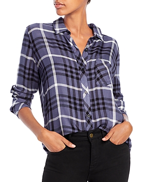 Rails Hunter Plaid Shirt In Twilight Ebony White