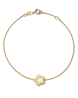 Bloomingdale's Made in Italy Flower Bracelet in 14K Yellow Gold - 100% Exclusive