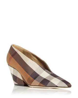 burberry check link loafer