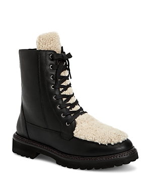Aquatalia Women's Marlee Weatherproof Calf Leather & Shearling Boots