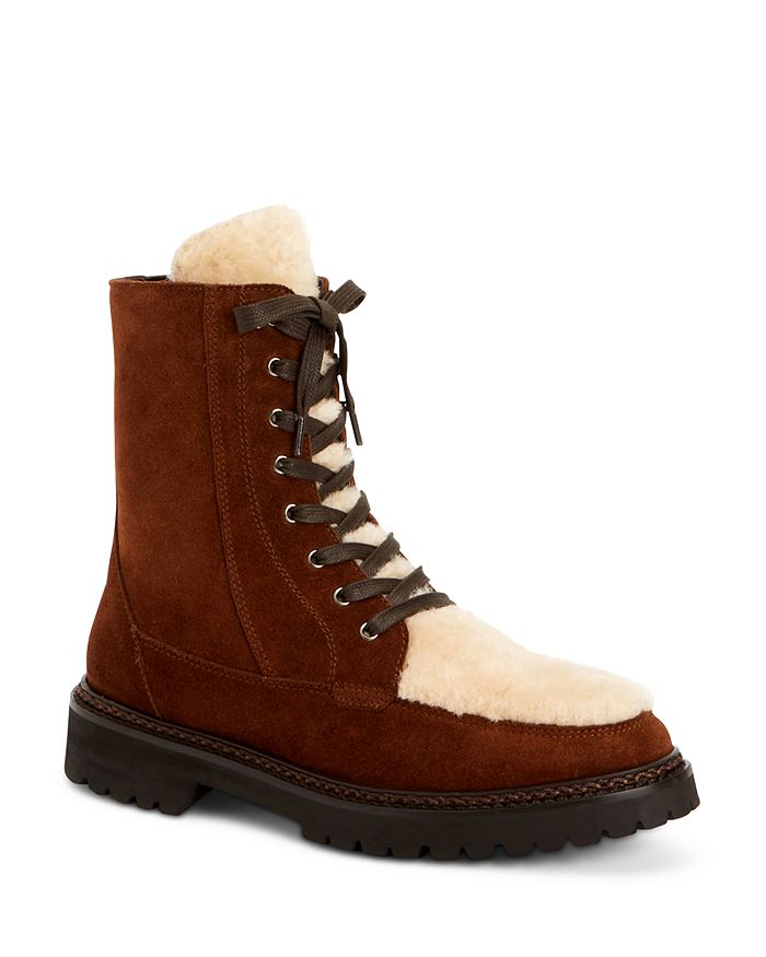 Aquatalia Women's Marlee Weatherproof Calf Leather & Shearling Boots ...