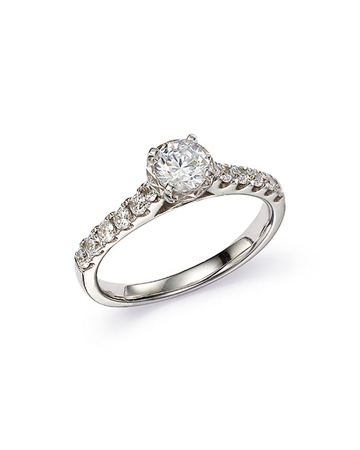 Bloomingdale's Bloomingdale's Round Cut Engagement Ring in 14K White ...