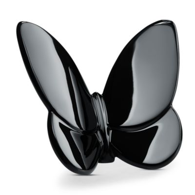 Baccarat - 2.5" Lucky Crystal Black Butterfly