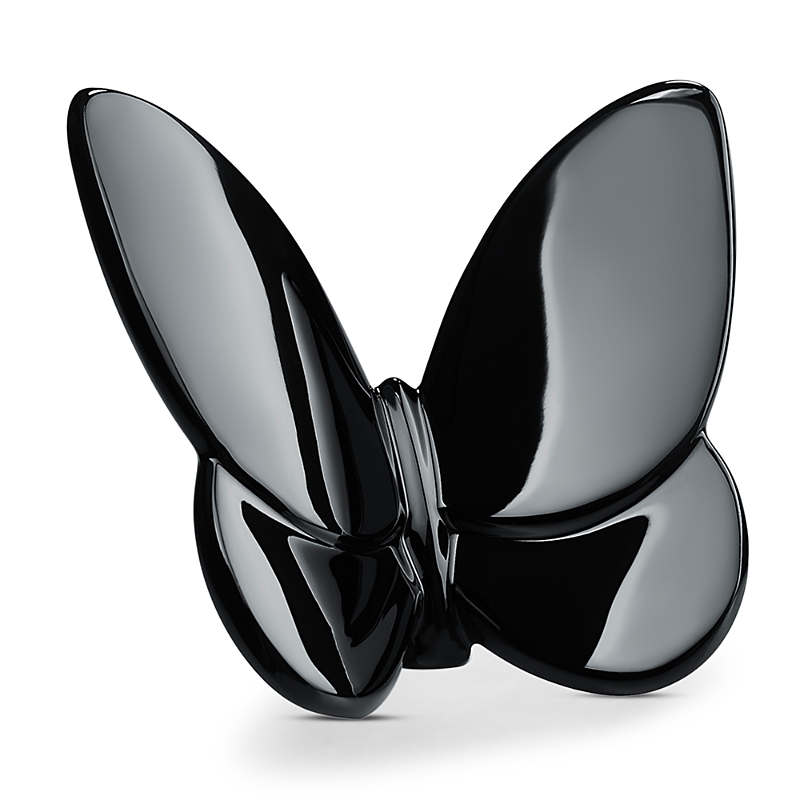 Baccarat Papillon Lucky Butterfly Black Ornament