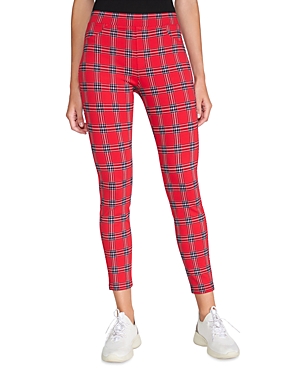Sanctuary Runway Plaid Print Leggings In Cambridge