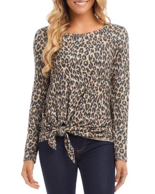 Karen Kane - Leopard Print Tie Sweater