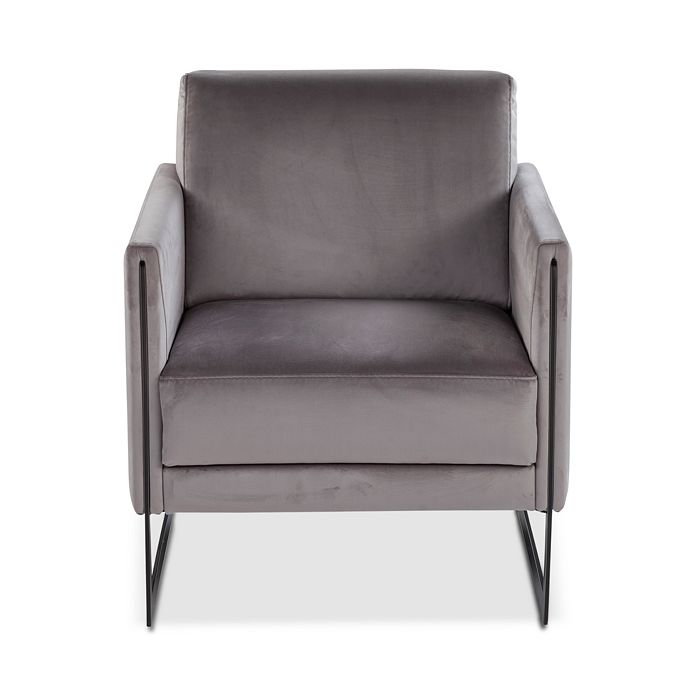 Giuseppe Nicoletti Coco Velvet Chair In Dubai Grigio - Titanium