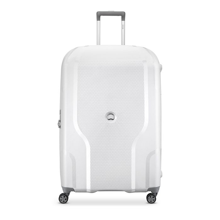 Delsey Clavel 30 Expandable Spinner Upright Suitcase In White