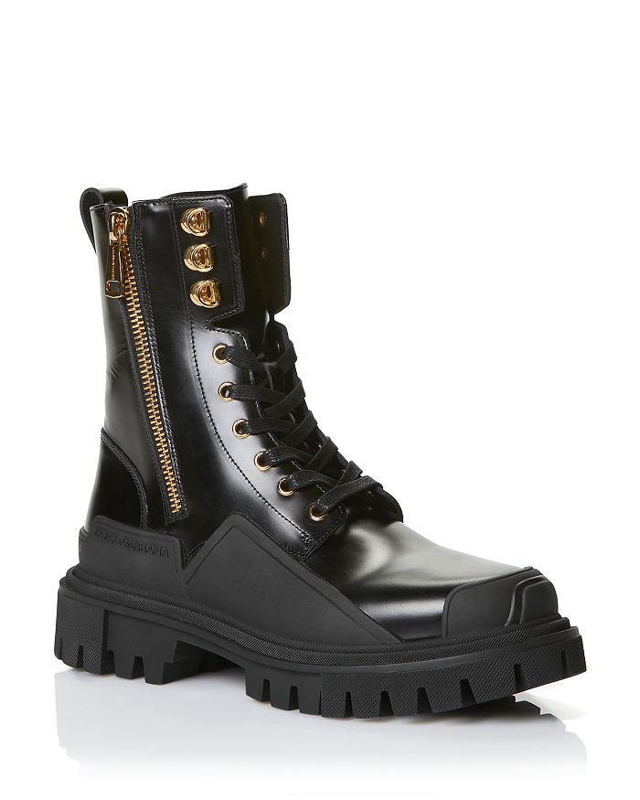 Dolce & Gabbana Women's Short Zip-Up Combat Boots | Bloomingdale's