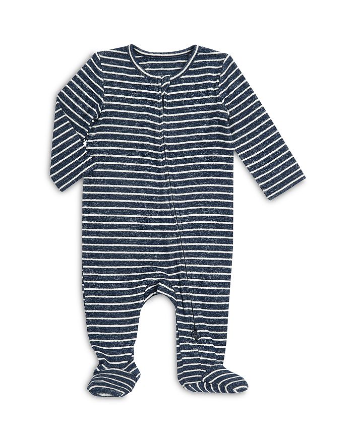 Aden And Anais Unisex Striped Footie - Baby In Navy Strip