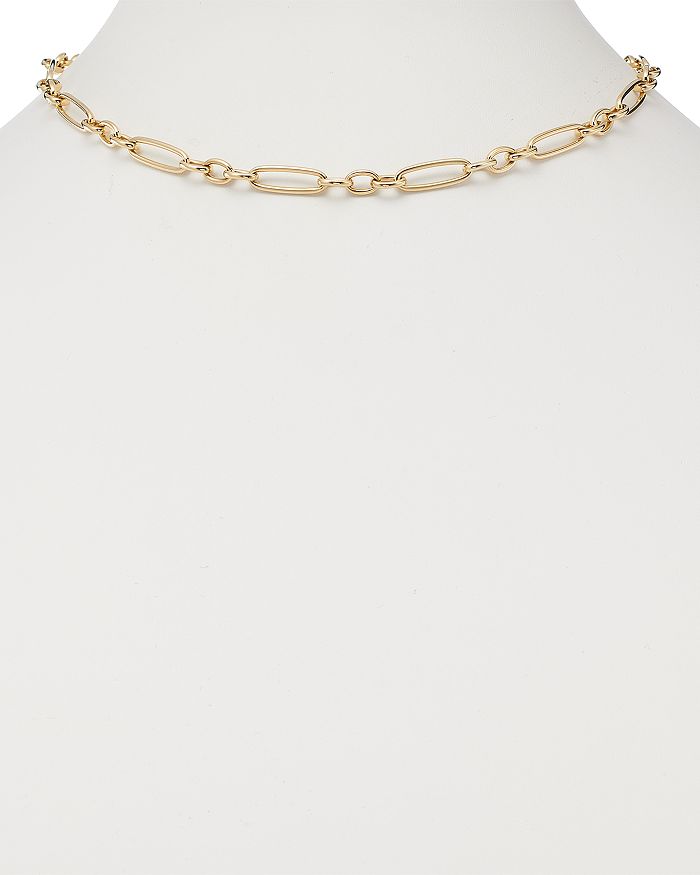 Shop Alberto Amati 14k Yellow Gold Mixed Link Chain Necklace, 18 - 100% Exclusive