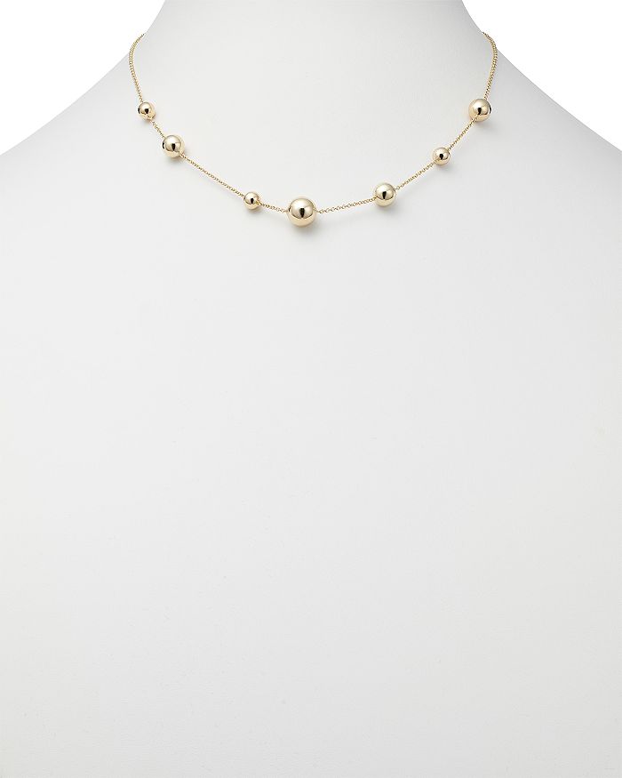 Shop Alberto Amati 14k Yellow Gold Bead Statement Necklace, 18 - 100% Exclusive