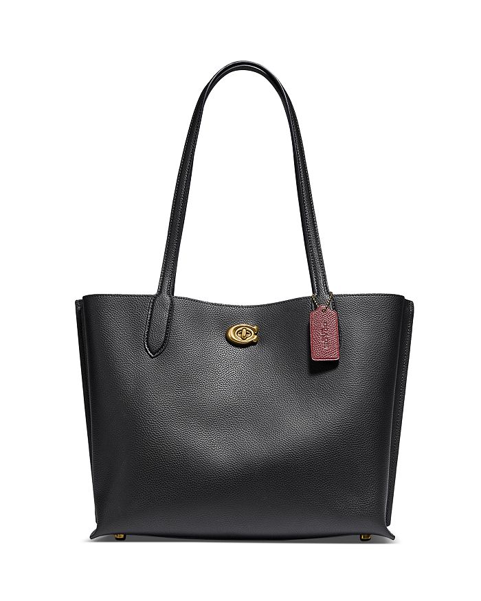 COACH Willow Medium Pebble Leather Tote | Bloomingdale's