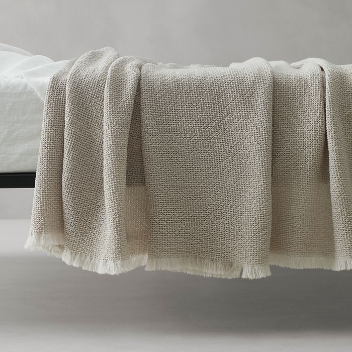 Society Limonta Nid Wool Blanket, King/queen In Mastice