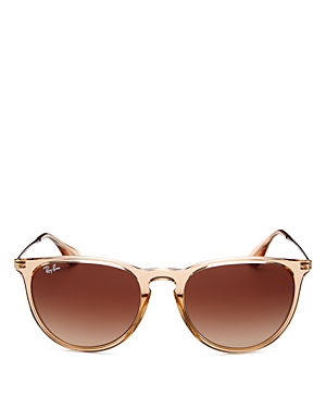 Ray Ban Ray-ban Unisex Rubberized Youngster Wayfarer Sunglasses, 54mm In Shiny Transparent Light Brown/brown Gradient