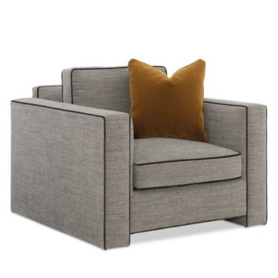 Welt Played Fabric Chair