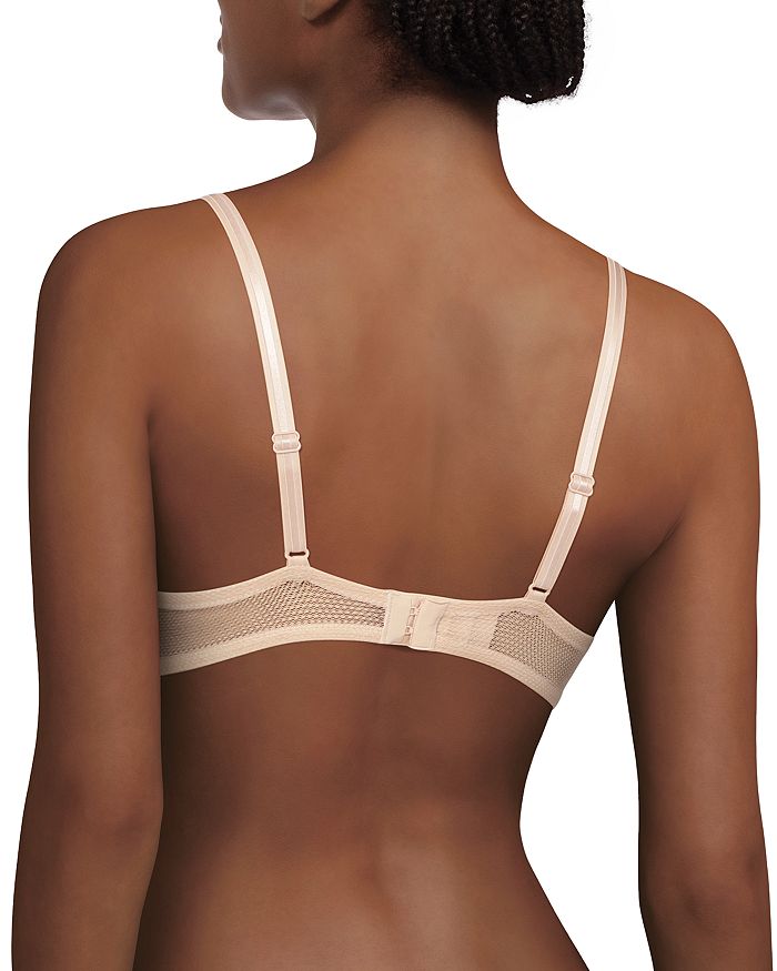 Shop Chantelle Day To Night Lace Unlined Demi Bra In Nude Blush