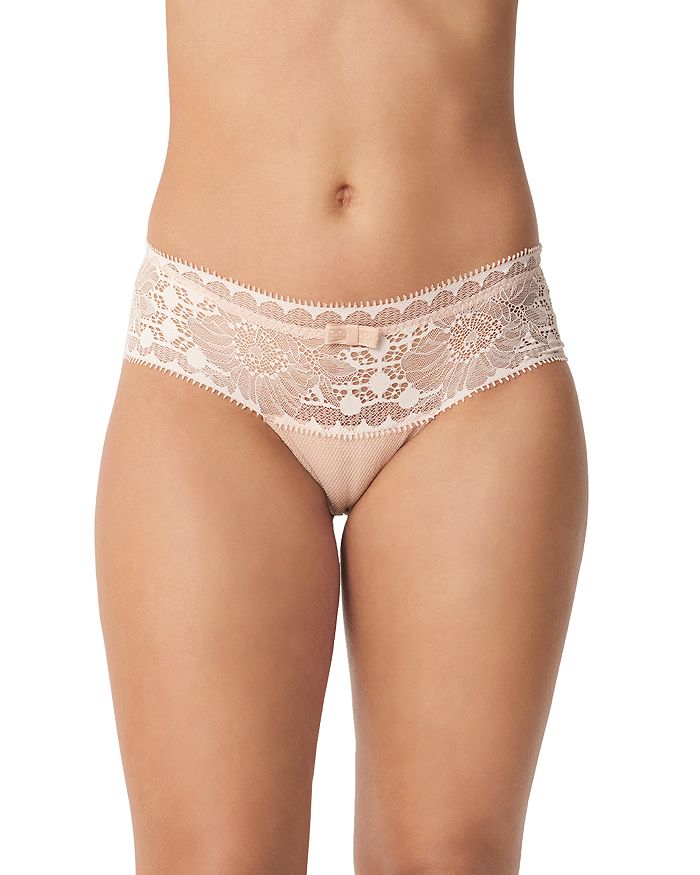Shop Chantelle Day To Night Lace Hipster In Nude Blush