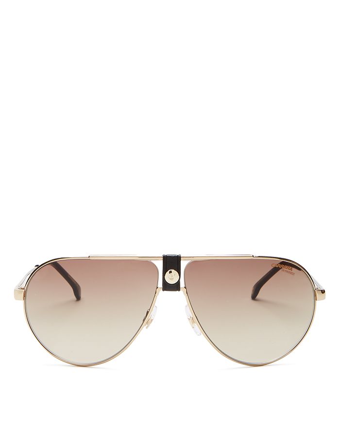 Carrera Men's Aviator Sunglasses, 63mm In Gold/brown Gradient