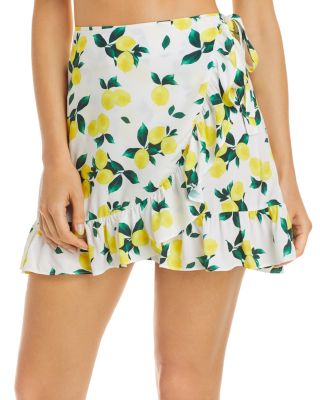 white mini skirt cover up