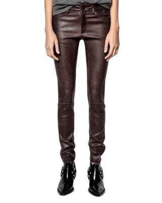zadig and voltaire leather pants