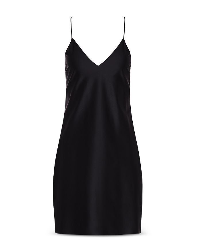 COMMANDO V NECK SATIN SLIP,SMS401