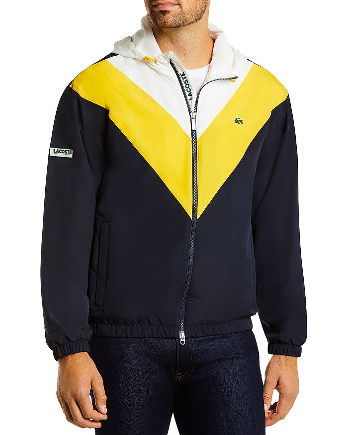 LACOSTE COLORBLOCKED HOODED JACKET,BH1949