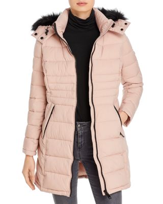 Calvin klein faux fur puffer coat online