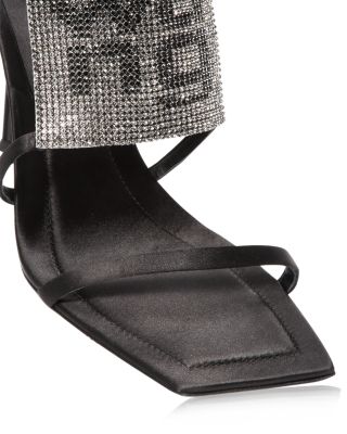 Alexander Wang Women's Julie Square Toe Rhinestone Logo High