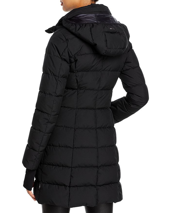 Herno Long Fitted Puffer Coat With Thumbholes In Black | ModeSens