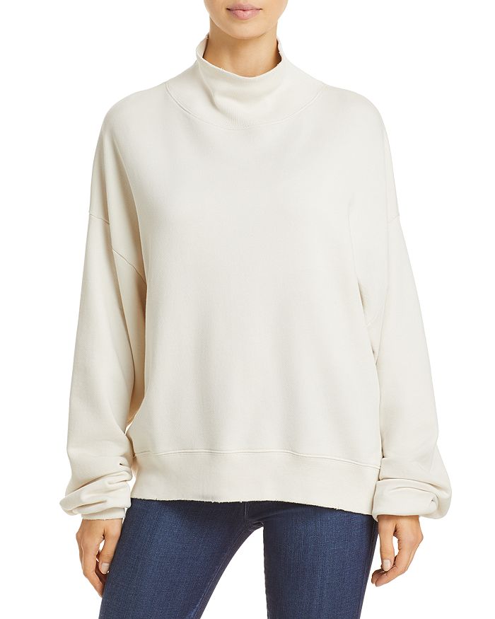 Frame funnel neck clearance sweatshirt
