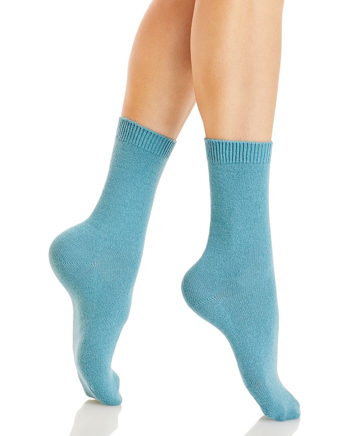 Falke Cosy Mid-calf Socks In Aquamarine