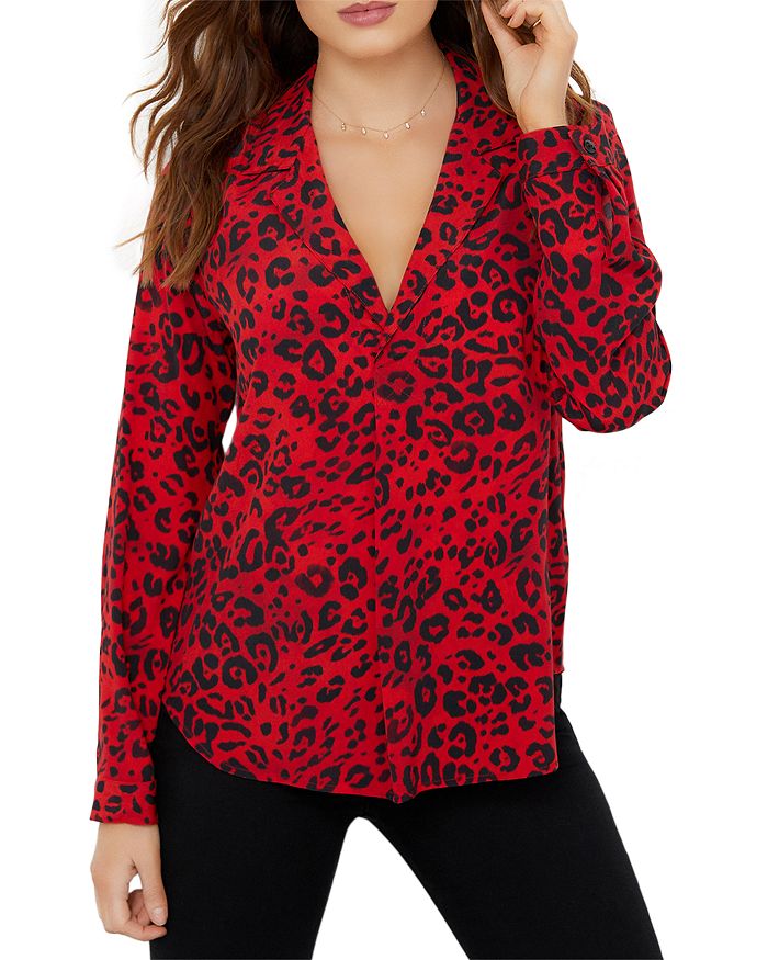 Karen Kane Cheetah Print Shirt | Bloomingdale's