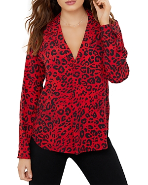 Karen Kane Cheetah Print Shirt