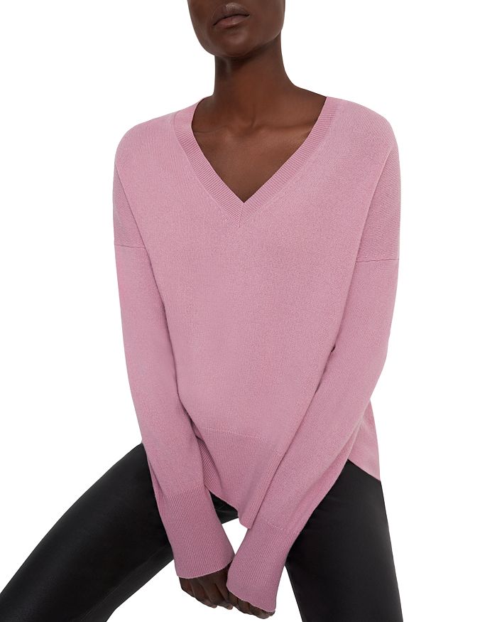 Theory v clearance neck cashmere sweater
