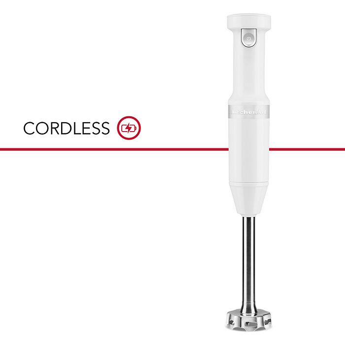 KitchenAid - Cordless Variable Speed Hand Blender - White