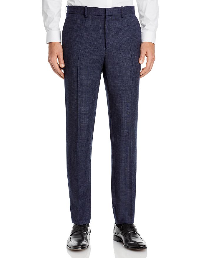 Shop Theory Mayer Tonal Plaid Slim Fit Suit Pants In Air Force Multi