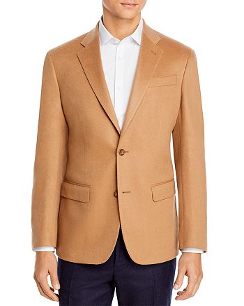 Bloomingdales Men Clothing Jackets Blazers Cashmere Solid Regular Fit Sport Coat 100% Exclusive 
