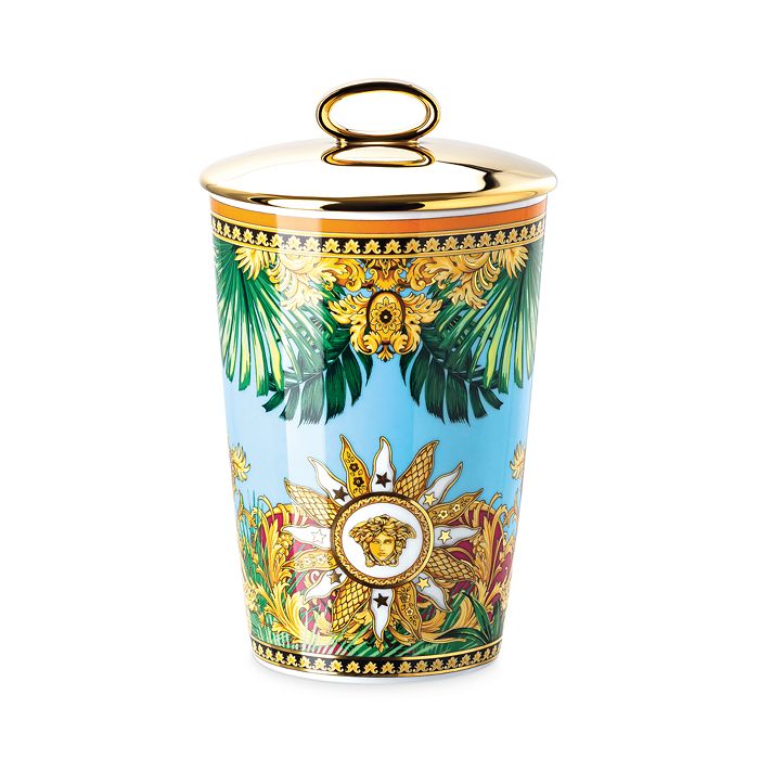 Shop Versace Jungle Scented Votive With Lid In Misc.