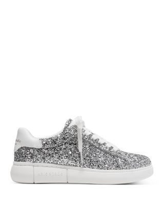 Kate spade white sparkle sneakers best sale