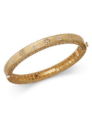 roberto coin gold and diamond bracelet