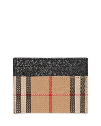 Burberry Canvas & Leather Horseferry Print Card Case | Bloomingdale's