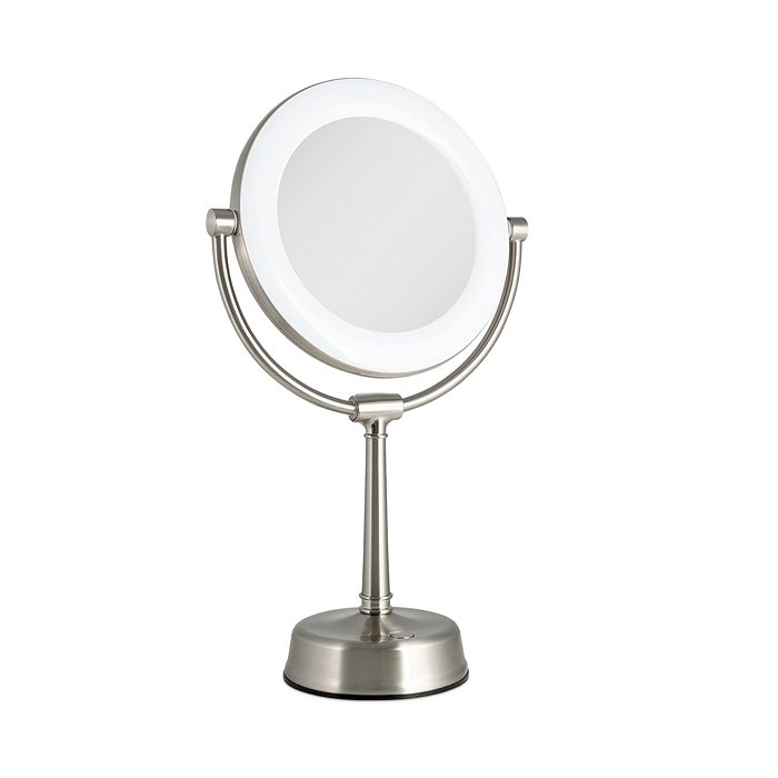 Shop Zadro Lexington Customizable Sunlight Led Lighted Vanity Mirror, 10x/1x Magnification In Silver