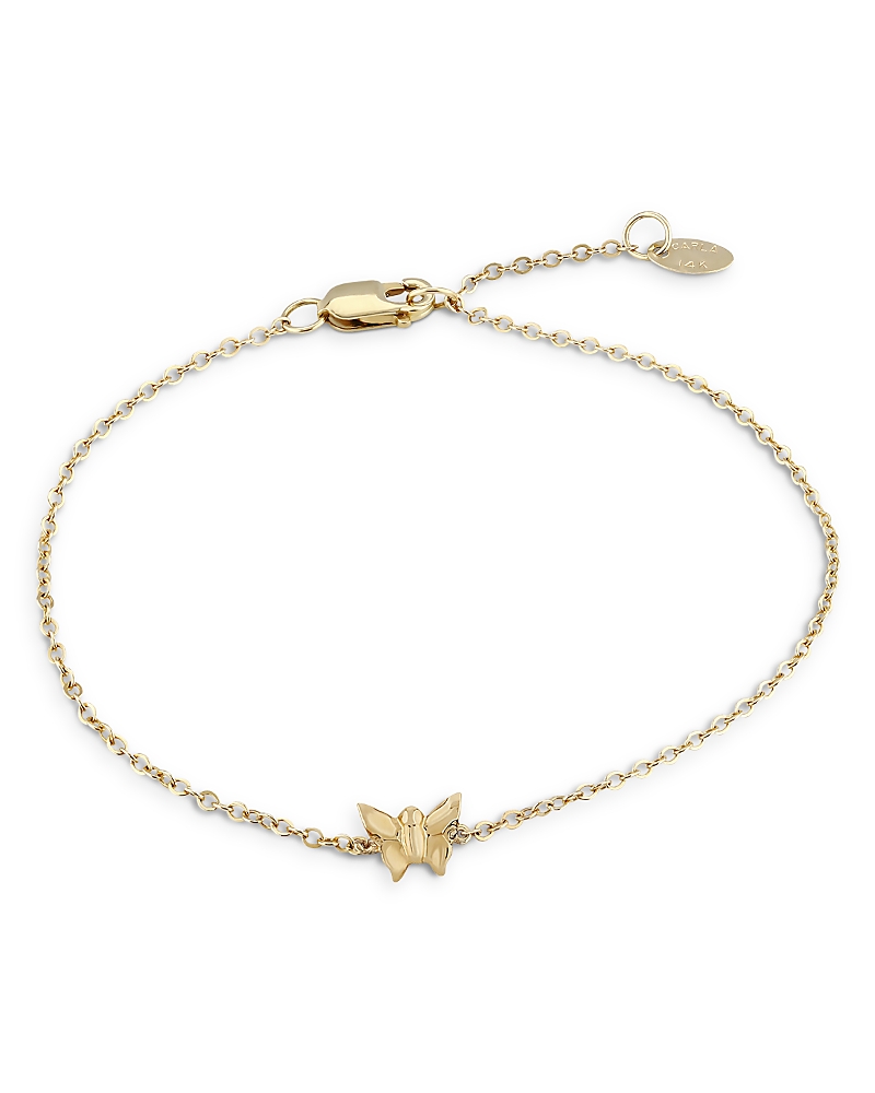 Moon & Meadow 14k Yellow Gold Butterfly Chain Bracelet In Gold