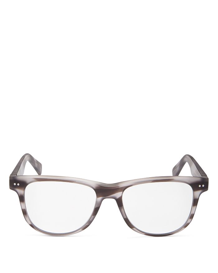 Look Optic Unisex Sullivan Square Blue Light Glasses, 52mm In Gray Camo/clear